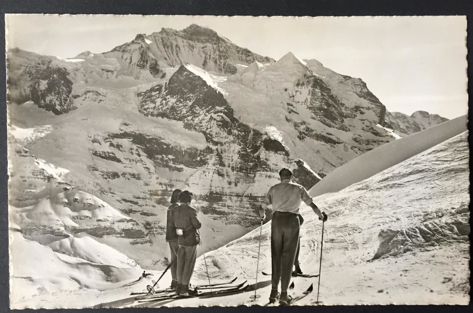 Ansichtskarten: KL. SCHEIDEGG Skiläufer mit Jungfrau – Neu (gemäss Beschreibung) aus Jona von philajona