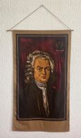 Johann Sebastian Bach - Portrait auf Stoff gedruckt
