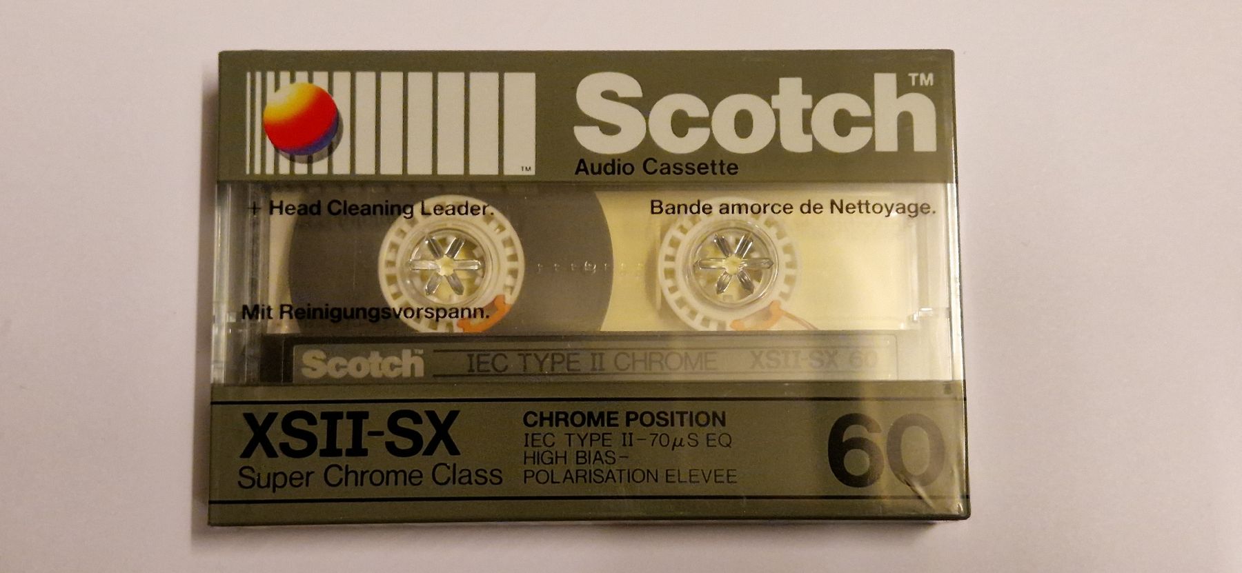 Kompaktkassetten: Scotch XSII-SX 60 Audio Kassette, Neu und Eingeschweißt – Neu und originalverpackt aus Zürich von