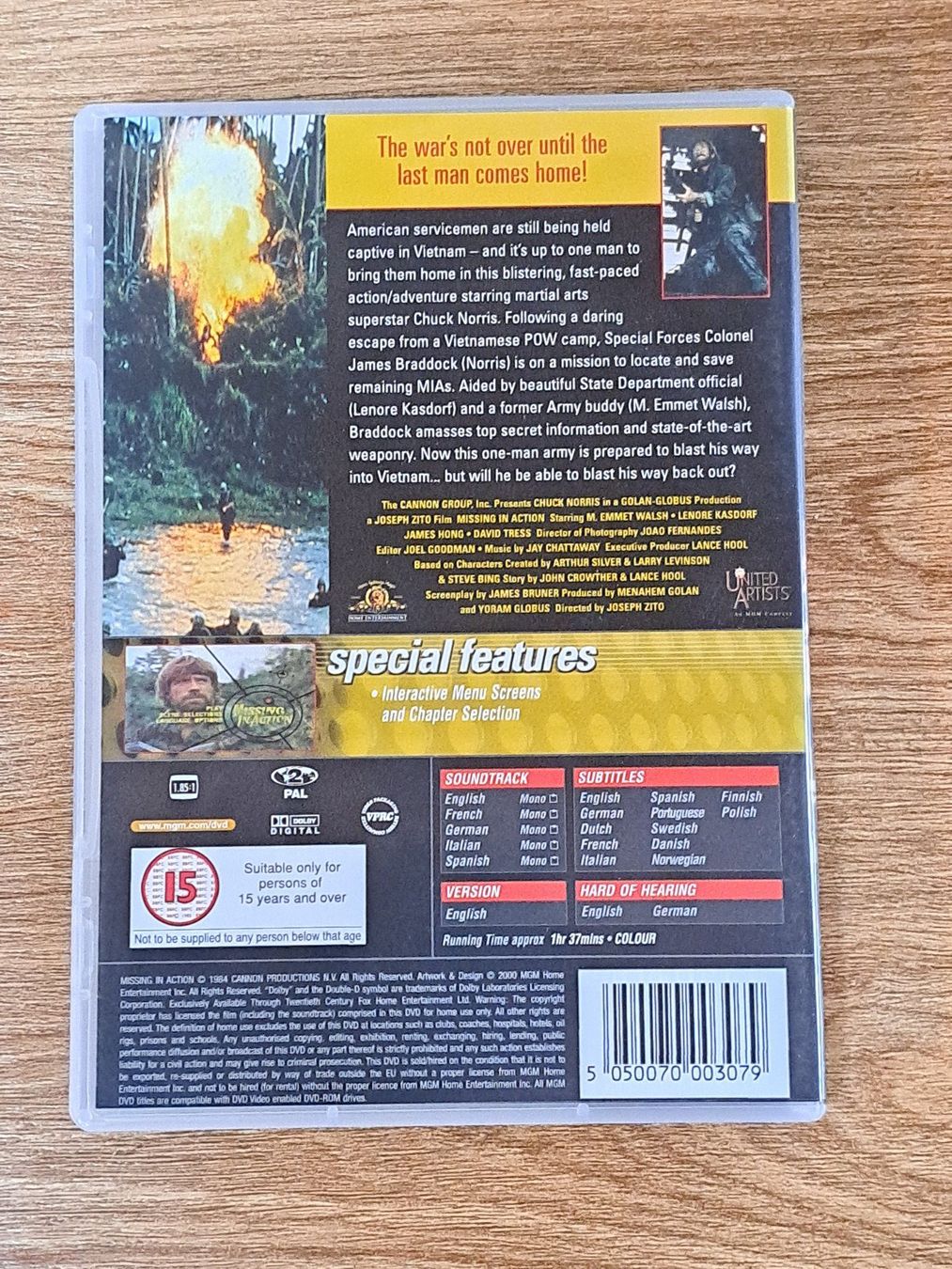 Alle DVDs: DVD Missing in Action mit Chuck Norris – Gebraucht aus Unterseen von Kanica 2
