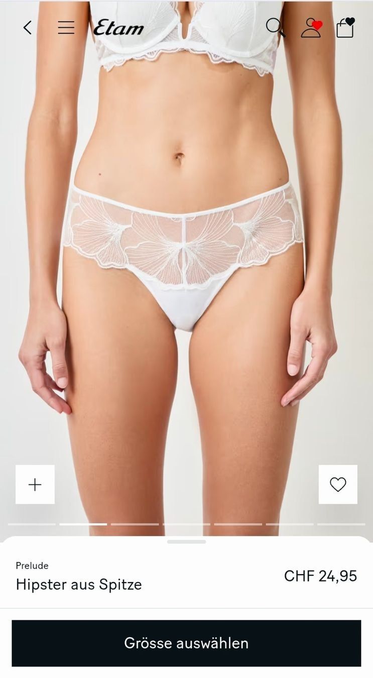 Etam Altra biancheria intima: 💖 Etam Hipster Slip - 34/36 - Prélude – Nuovo e nell'imballaggio originale da Thalwil venduto da VitaMini 2