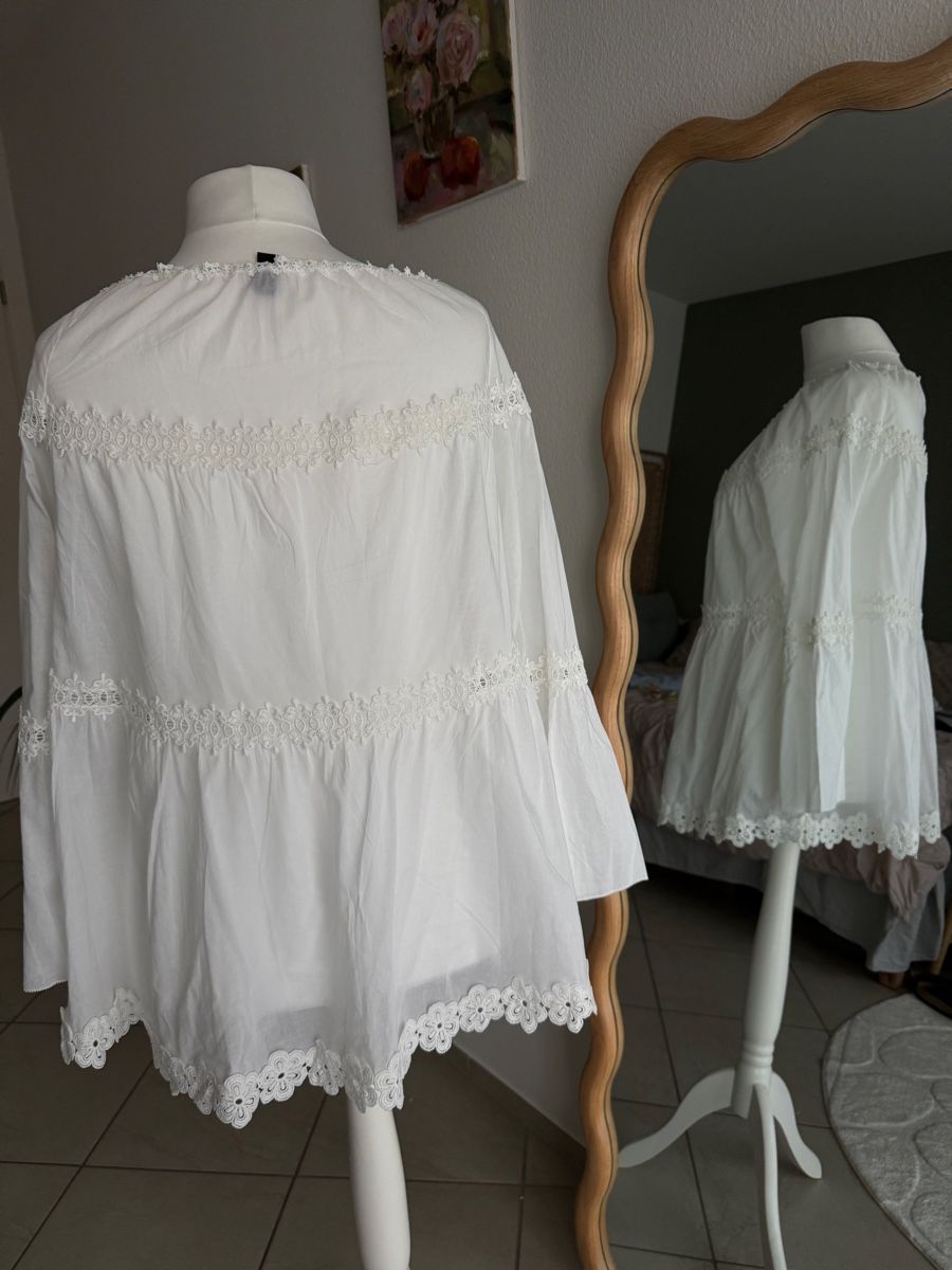 Marc Cain Blusen: Marc Cain Bluse weiss – Neu (gemäss Beschreibung) aus Muttenz von einfach-schoen 2