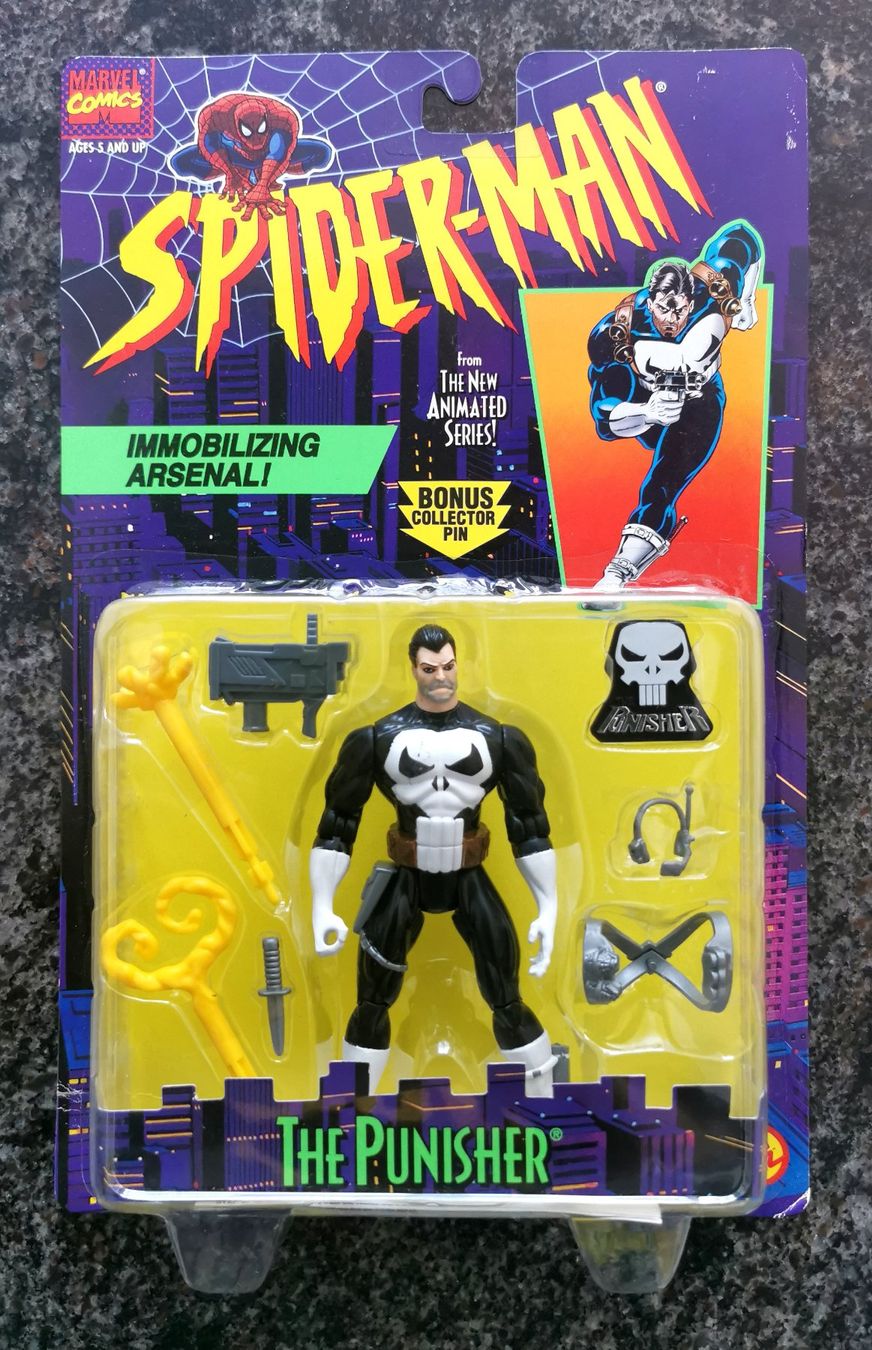 Marvel Figuren: The Punisher 1995 Action Figur Spiderman Marvel Comics – Neu und originalverpackt aus Rorschach von Actionvintage789