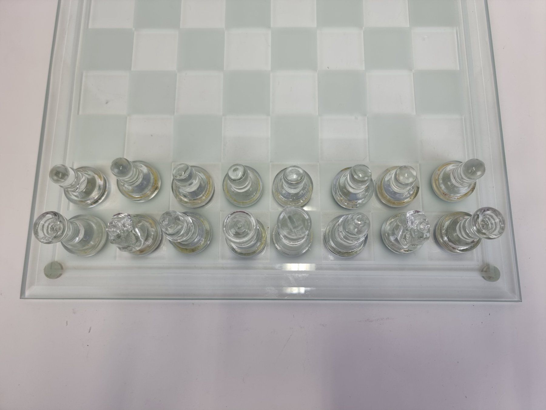 Spiele: Schachset aus Glas – Gebraucht aus Urtenen-Schönbühl von Restwert_Schoenbuehl 1