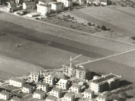 REGENSDORF: Flieger-AK mit Neubauquartier 1964