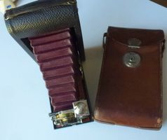 Schönes Sammlerstück! ++ Grosse Kodak Kamera mit Ledertasche