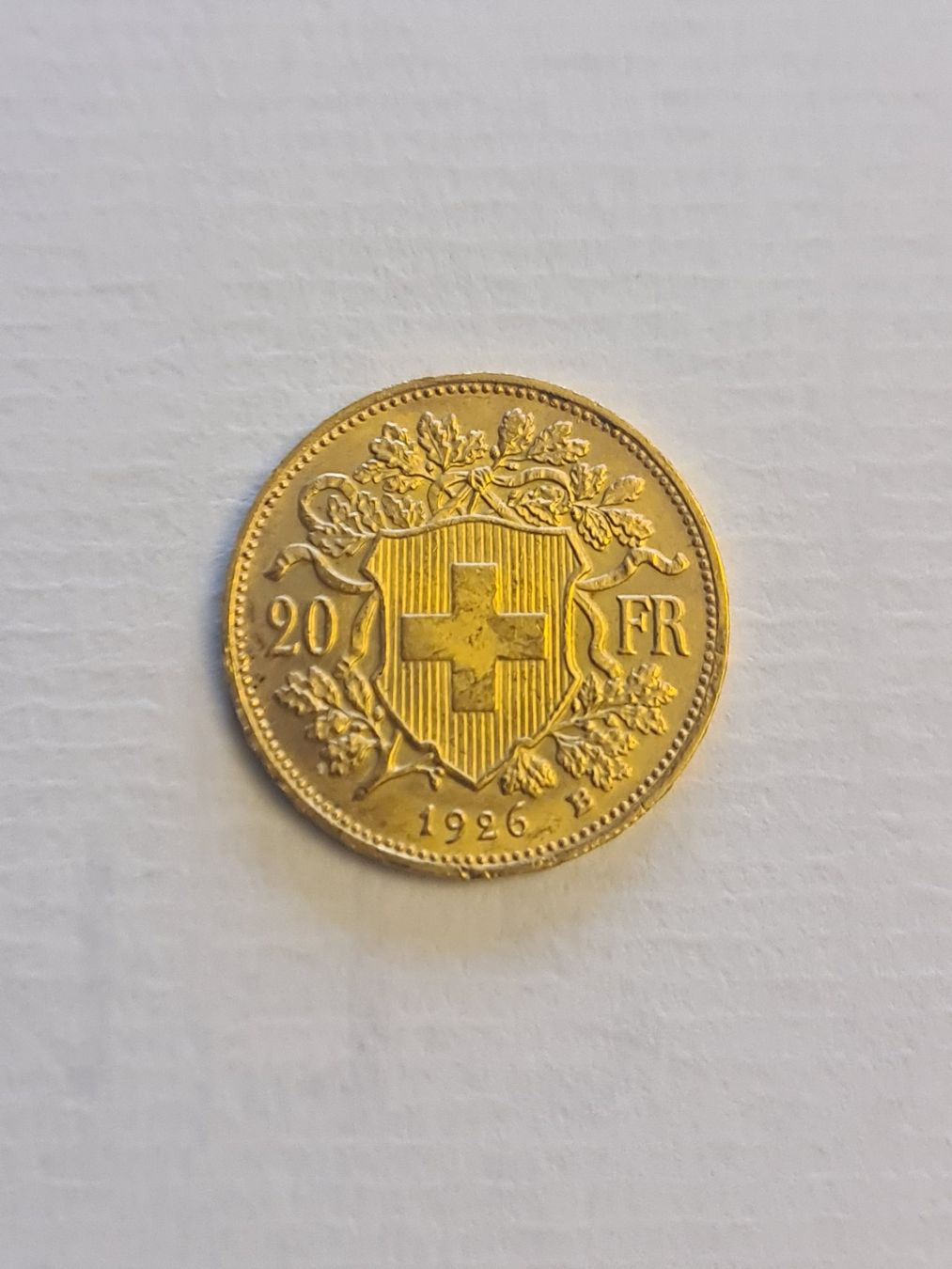 Tutti le monete: Fr. 20.00  Goldvreneli 1926  rar – Usato da Altstätten SG venduto da kili98
