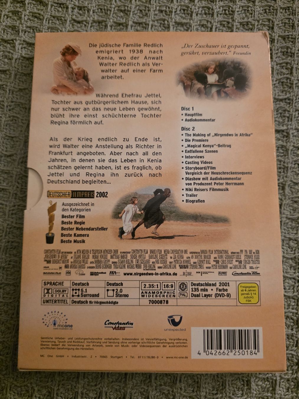 Tutti i DVDs: Nirgendwo in Afrika - DVD – Usato da Ellikon a d Thur venduto da razzorblog 1