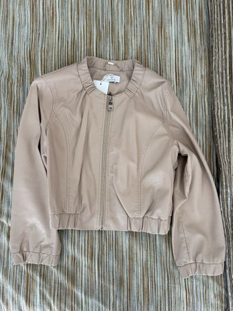 Giacca di ecopelle Motivi, taglia 42, colore beige nuovo