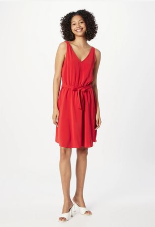 Vila Sommer Kleid Rot, Grösse 38 - Perfekt für den Sommer!