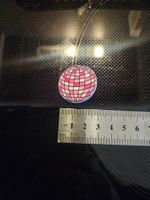Discokugel - Pin Badge Anstecker Plastik