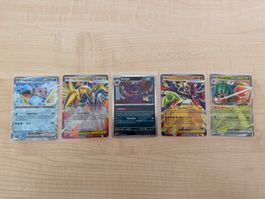 Pokemon Sammelkarten Set 5 Stück rare,  NM