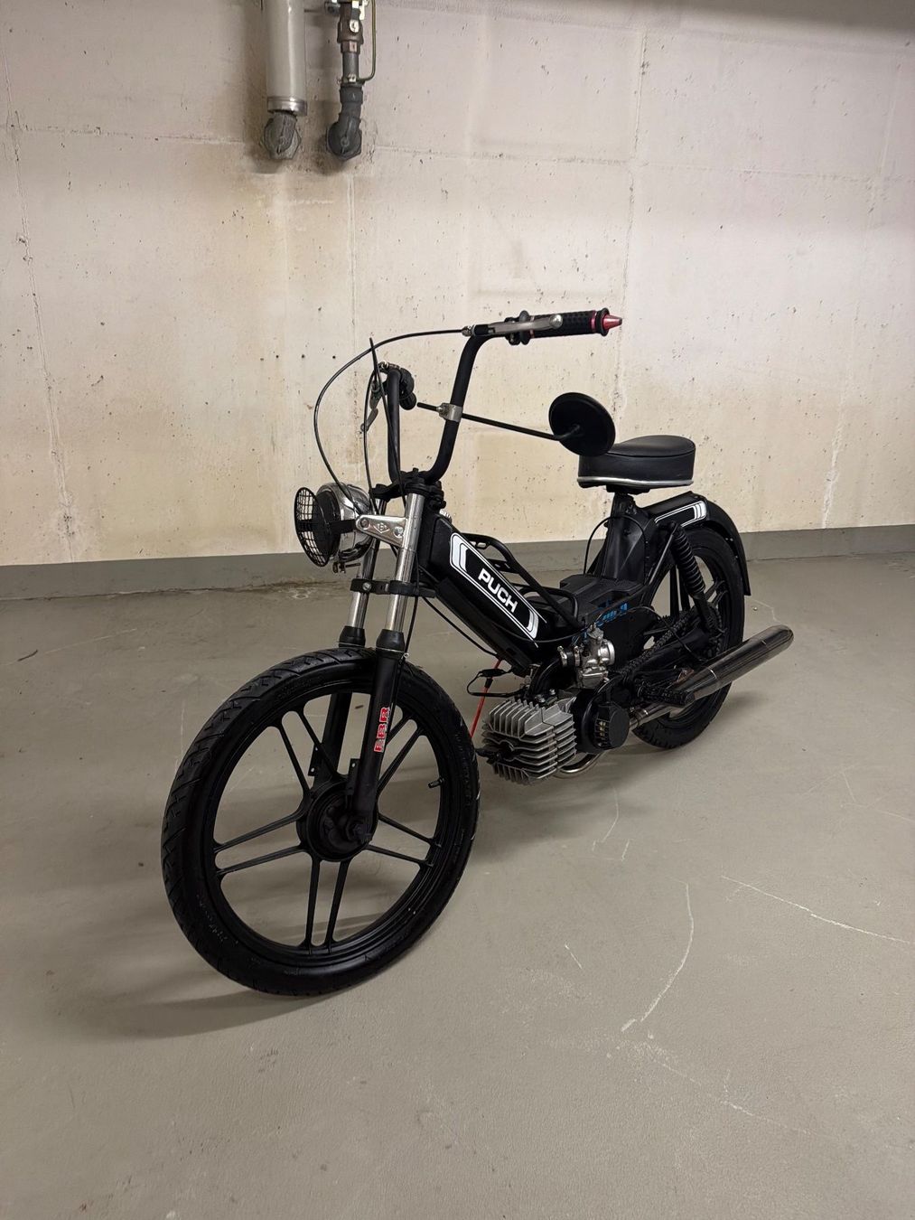 Puch Ciclomotori: Schwarzes Puch Maxi S mit 75ccm Italkit Setup – Usato da Wädenswil venduto da Mueller_Kevin 4