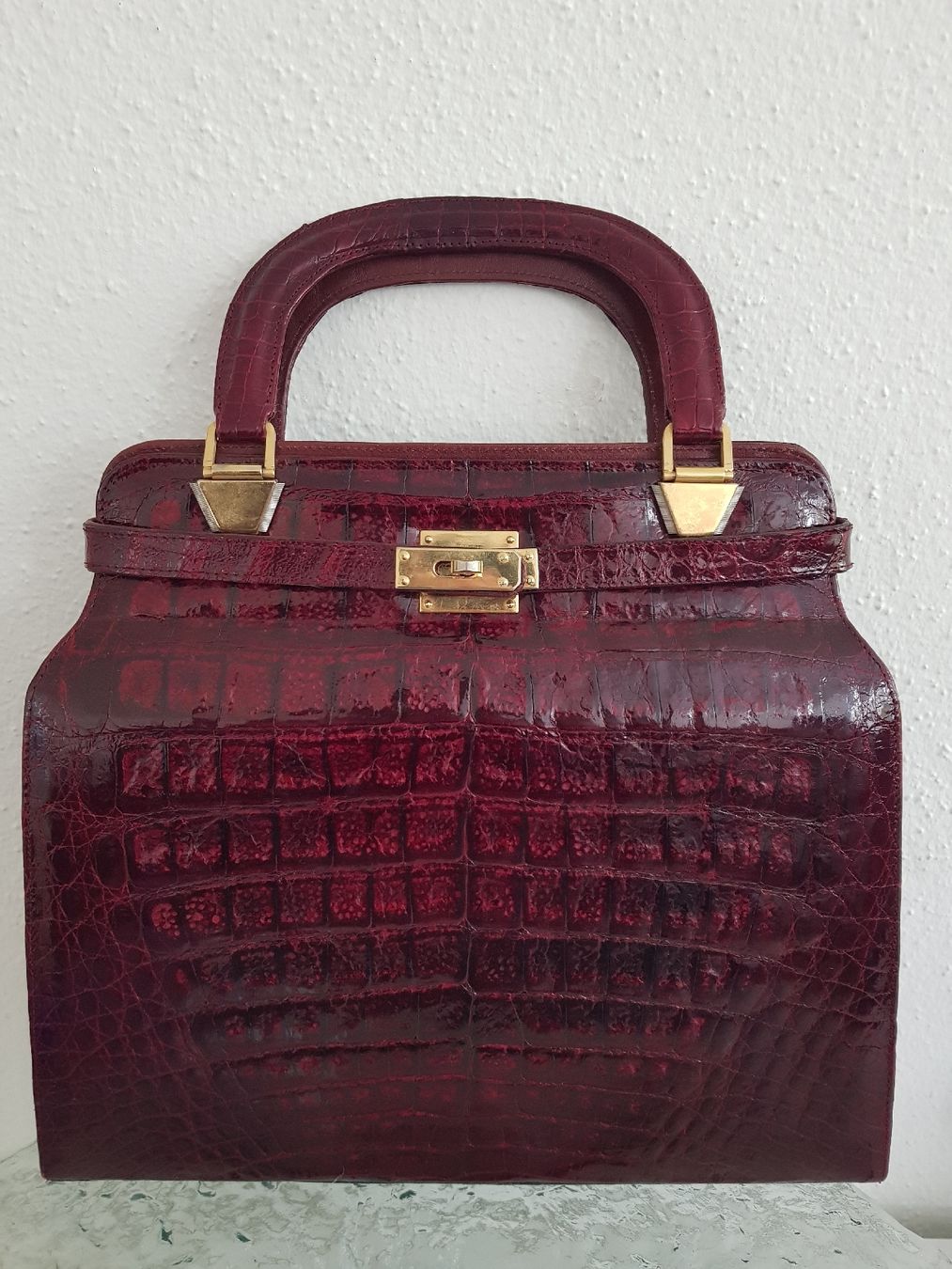 Borse da donna: Vintage Damentasche aus echtem Krokodilenleder – Usato da Rupperswil venduto da Annet.Dann888