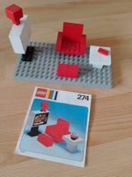 Vintage Lego 274 TV und Stuhl / Chair