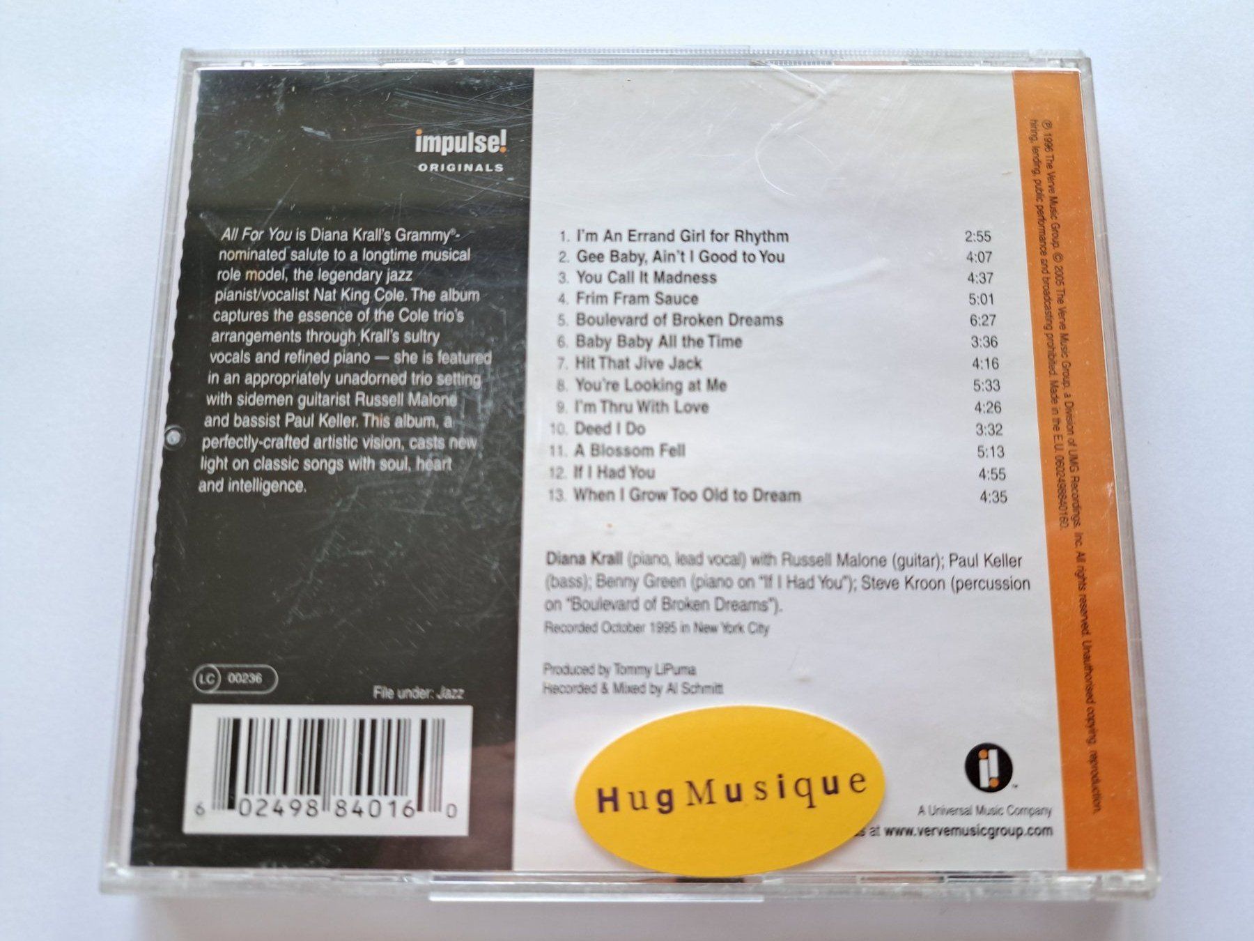 CD: Cd Diana Krall - All for you  – Usato da Pully venduto da bro_n52j 1