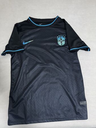 Brasil Fussballtrikot Schwarz/Hellblau Gr. L - Top Zustand!