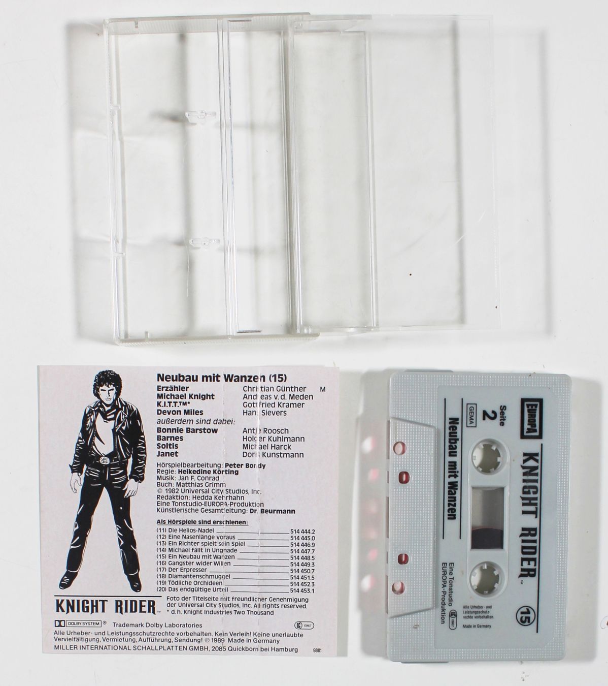 Musicassette: MC KNIGHT RIDER Folge 15 - EIN NEUBAU MIT "WANZEN" – Usato da Brüttisellen venduto da Collector-Corner 2
