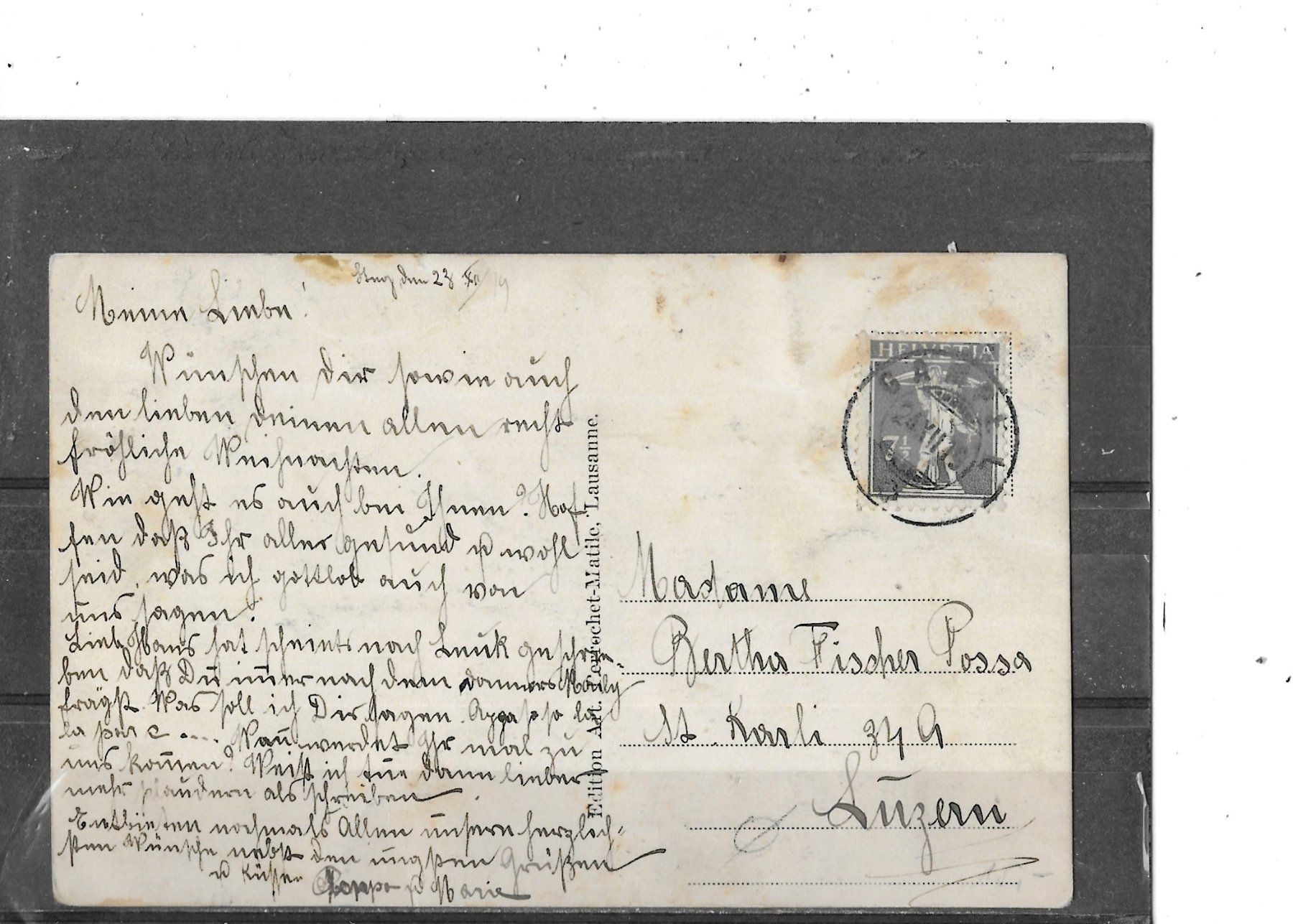 Cartes postales: VS Steg s/Gampel 1919 – D'occasion à Schocherswil par Wilare 1
