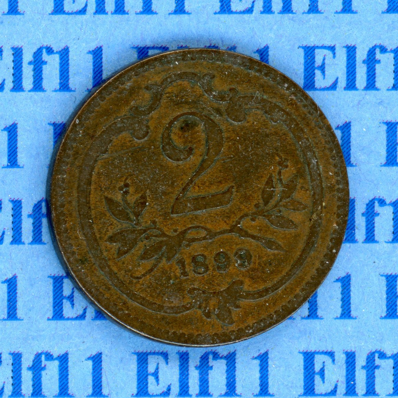 Tutti le monete: ATK___0.02 1899 ss 2 Heller – Usato da Widnau venduto da Elf11