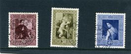 FL 1952 Nr. 250 - 252 gestempelt