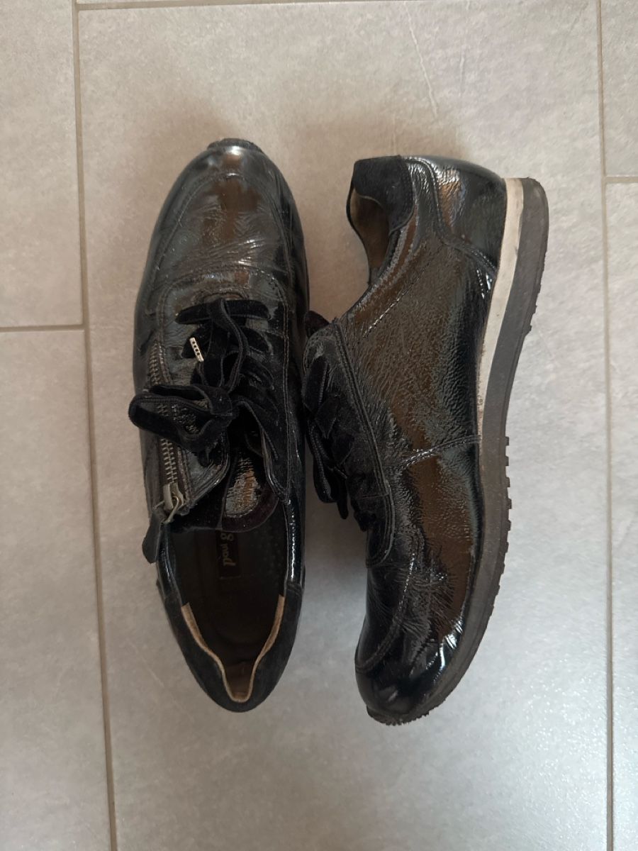 Paul Green Damenschuhe: Echtleder Sneaker Paul Green – Gebraucht aus Fürstenau von Du-01 1