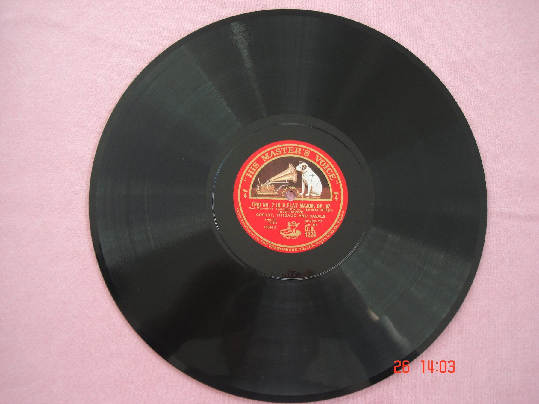 Schallplatten: Schellackplattenalbum Beethoven Trio Nr.7 B-Dur Op.97 – Gebraucht aus Aeschi SO von abi1951 4