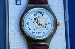 Getragene Swatch automatic