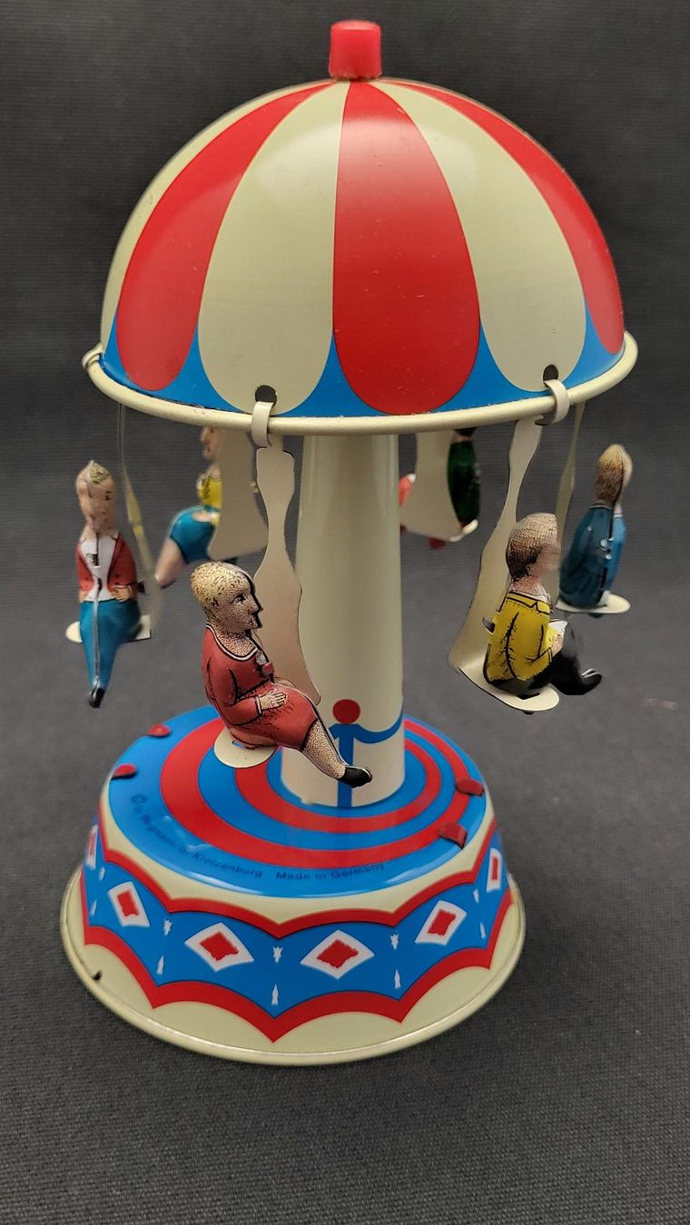 Giocattoli: Karussell  BERGMANN Blech-Spielzeug – Nuovo e nell'imballaggio originale da Basel venduto da spinne02