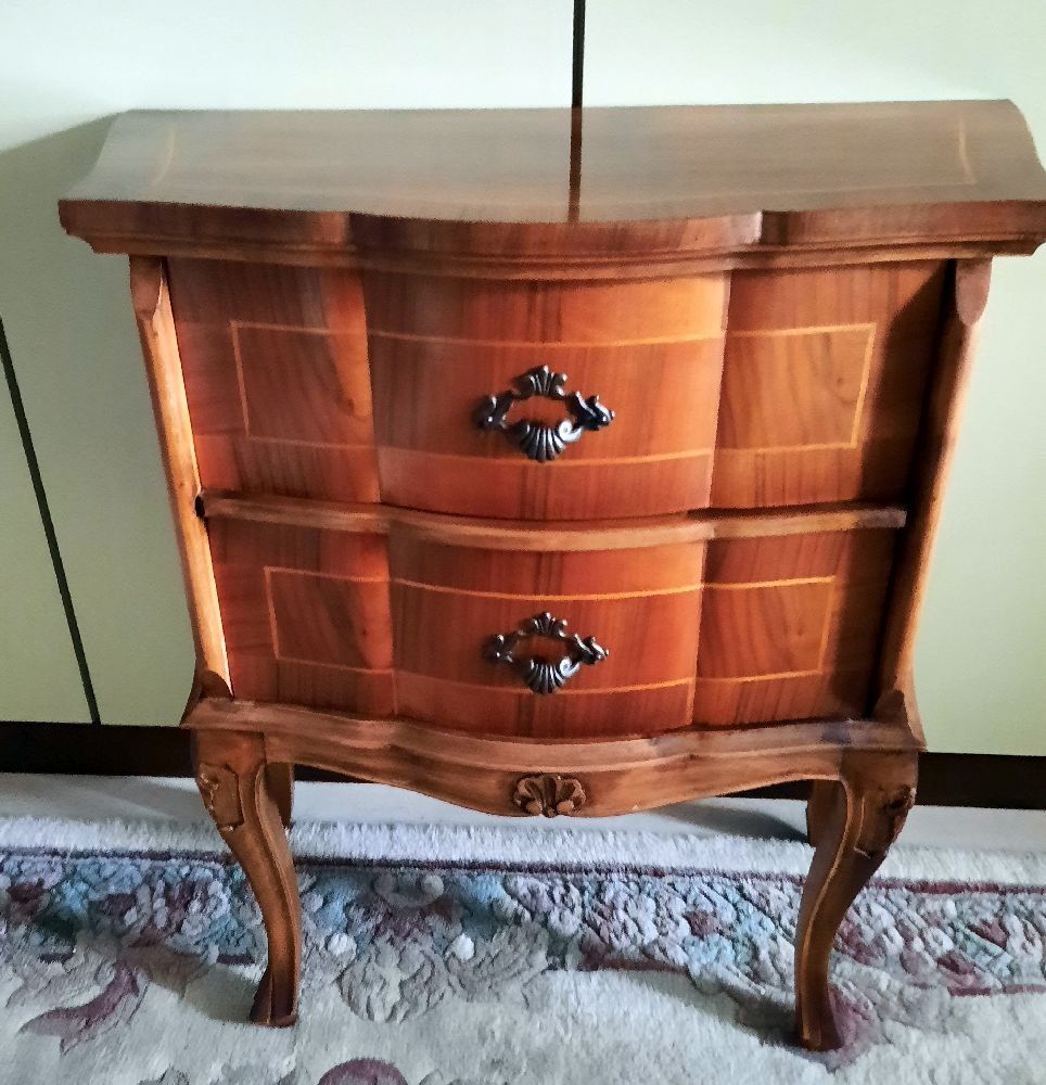 Cassettiere: Möbeli im Louis Philippe Stil mit Intarsien, – Usato da Eschenbach venduto da Alicekunst 1