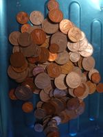 Pièces de monnaie anciennes poids 0.975 kg lot Irlande