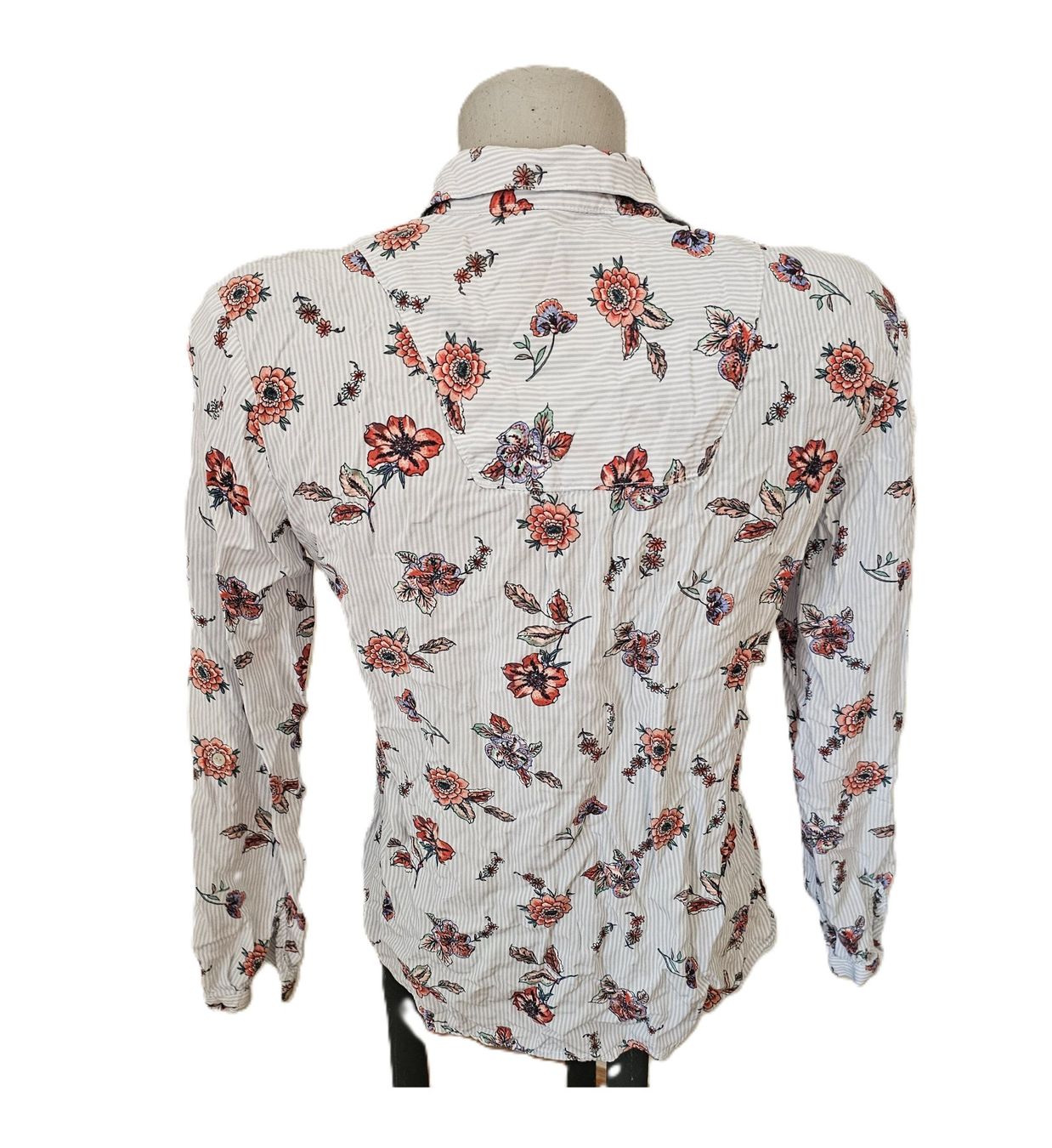 Esprit Camicette: Esprit Bluse Gr. 34 neuw. Streifen & Blumen – Usato da Füllinsdorf venduto da Sunnebliemli7 2