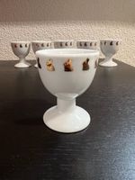 6 Eierbecher mit Lindt Goldhasen