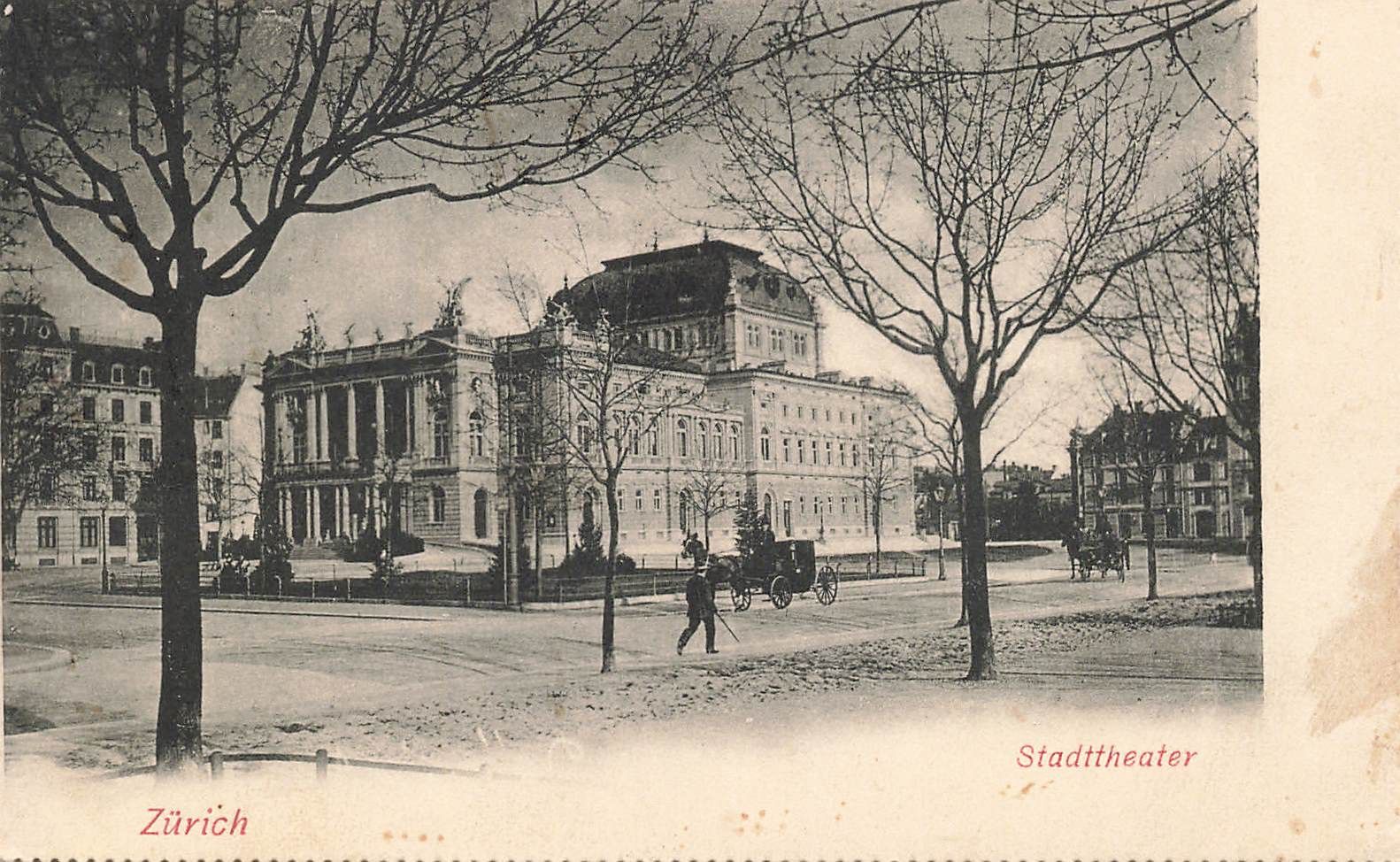Cartoline postali: Zurich Stadttheater anime – Usato da Biasca venduto da Blenio71