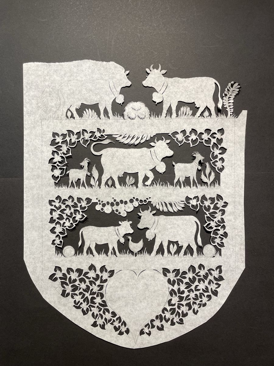 Grafica & Litografie: Scherenschnitt von Anita Buri – Nuovo (secondo la descrizione) da Konolfingen venduto da Bern-75 8