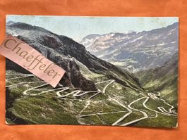 1908 Val Tremola Gotthardstrasse, Rarität! Militär Postkarte
