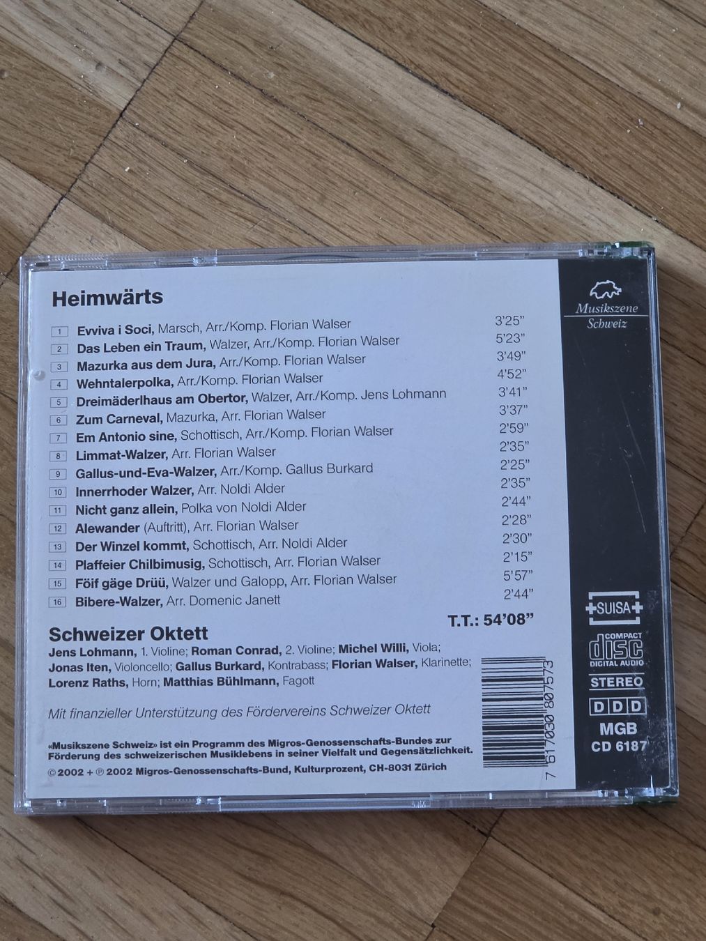 CD: CD: Schweizer Oktett: Heimwärts – Usato da Aesch BL venduto da immon 1