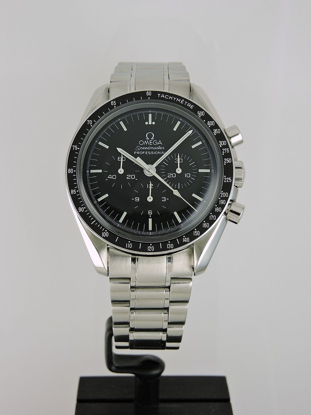 Omega Uhren: 1999 Omega Speedmaster Ltd.Apollo XI 3560.50 - Serviced, B&P – Gebraucht aus Bern von Vintage-Oyster