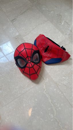 Spiderman Maske und Gürteltasche Set - Für kleine Helden!