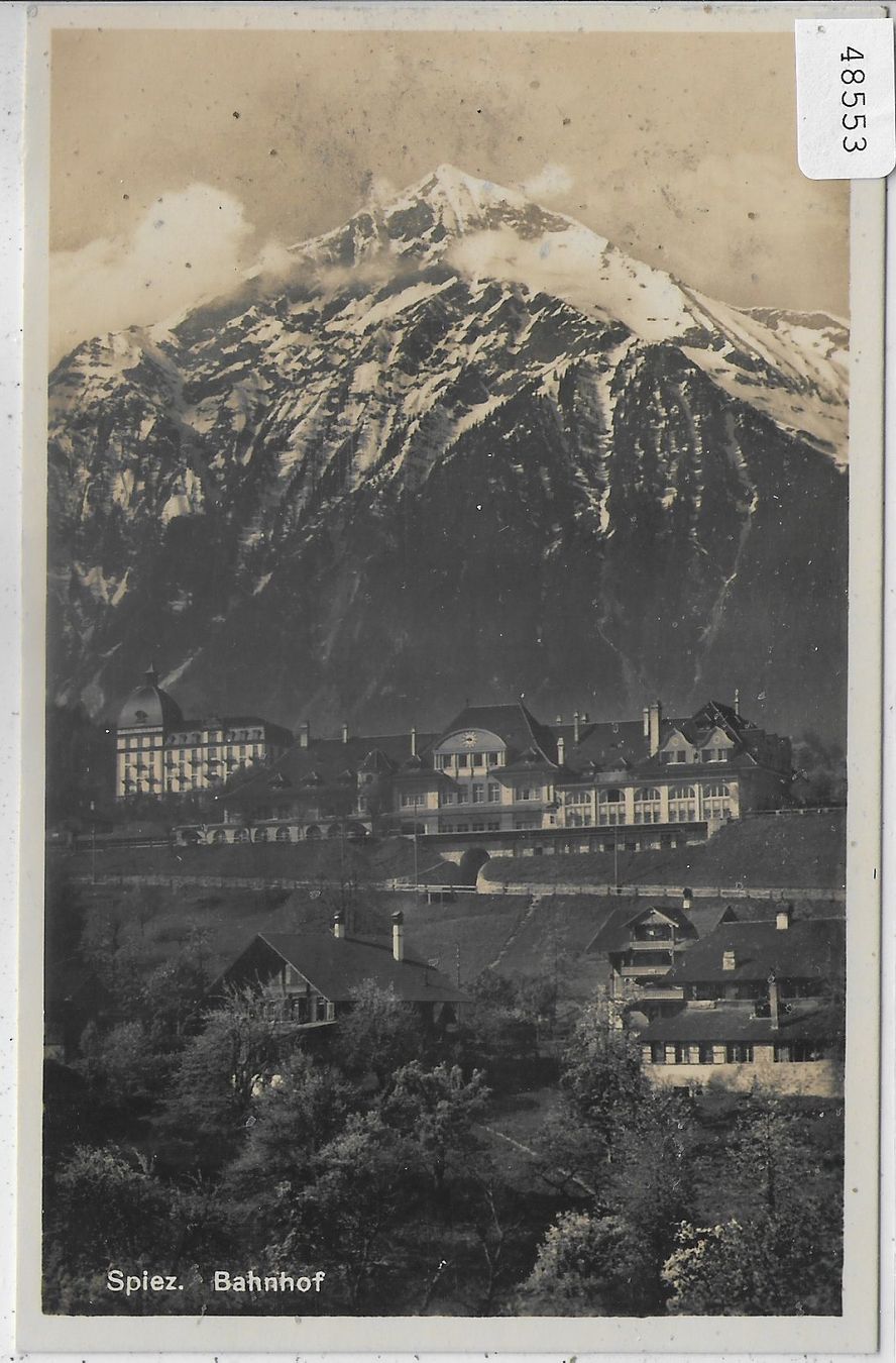 Cartoline postali: Spiez - Bahnhof – Usato da Ettingen venduto da Kartenplanet