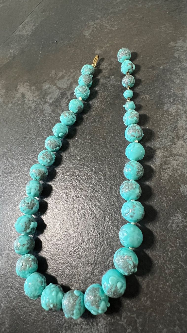 Ketten: Collier en verre de murano turquoise – Gebraucht aus Nyon von stylevintage79 3