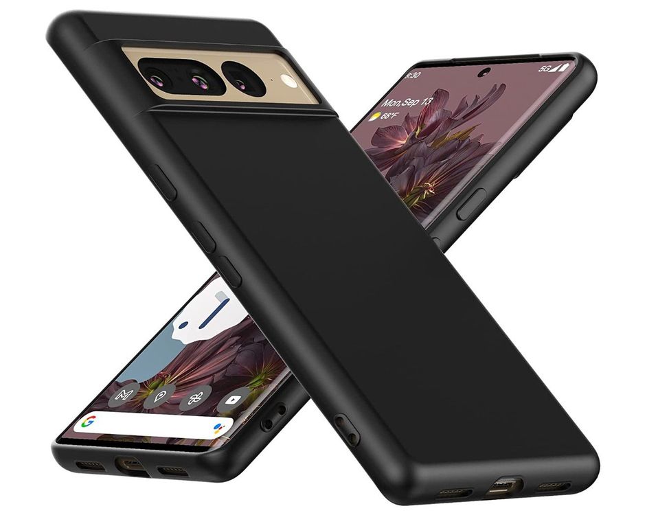 Google Pixel 7 Pro Hülle Case black matt TPU dünn weich | Kaufen auf ...