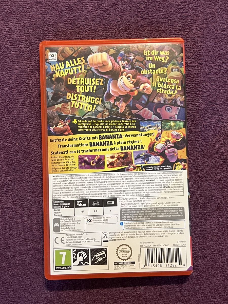 Nintendo Jeux: Nintendo Switch 2 Donkey Kong Bananza – D'occasion à Meilen par mar_28dx 1