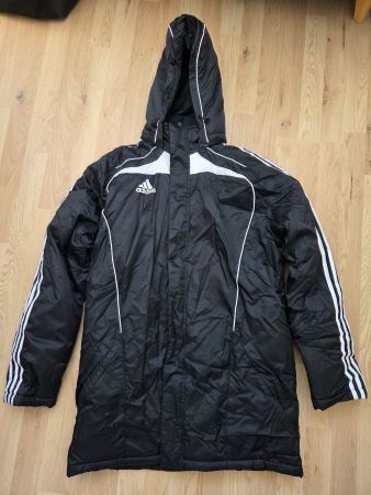 Adidas langer Wintermantel / Stadionjacke – Grösse S