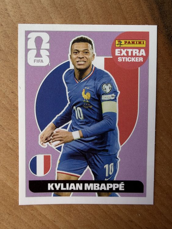 Extra Sticker Purple Panini World Cup WM 26 Mbappe (Neu (gemäss ...
