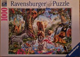 1000er Ravensburger Puzzle "Tierwelt", neuwertig, komplett