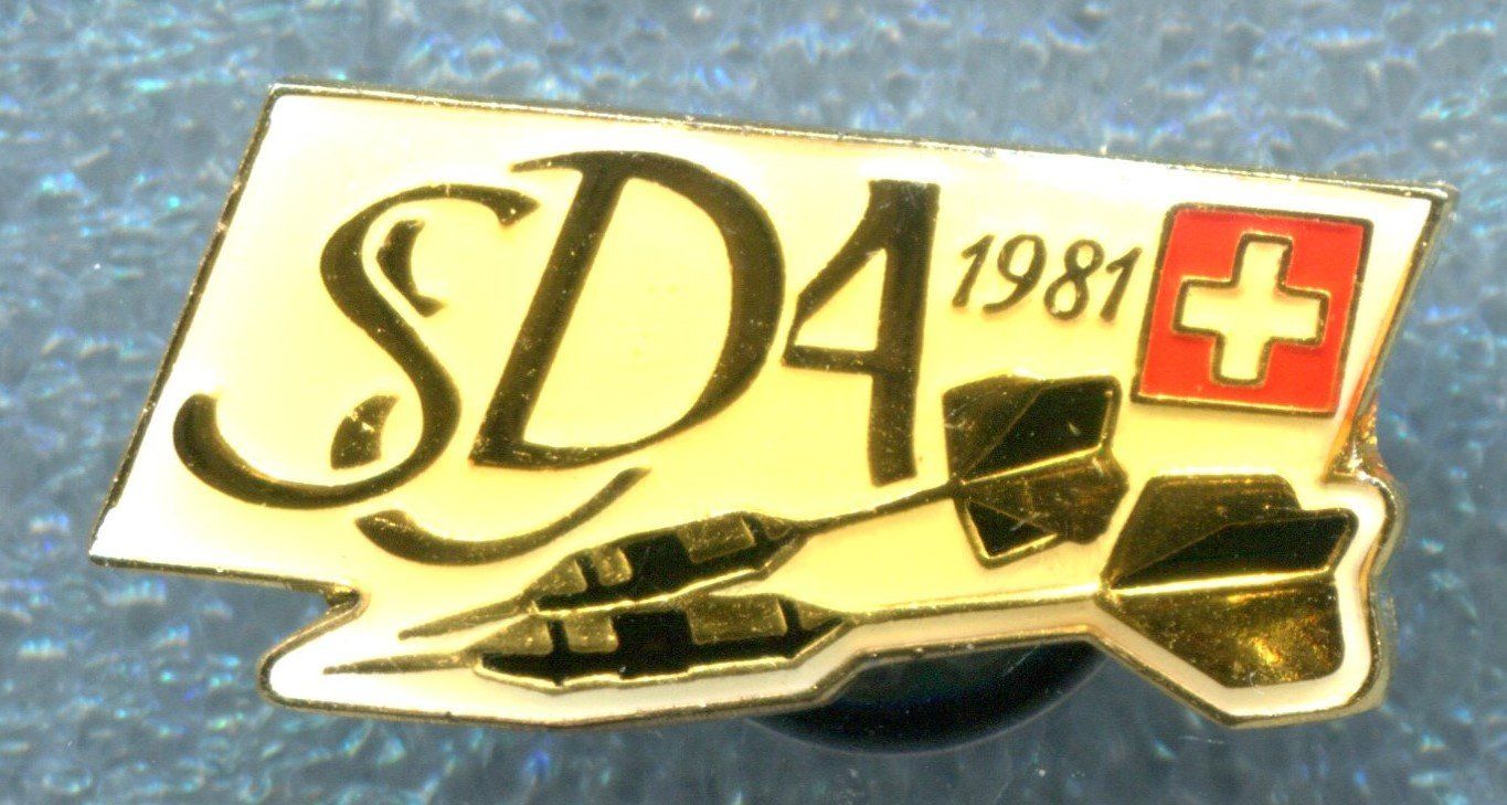 Plaketten & Abzeichen: Swiss Darts Association  1981 – Gebraucht aus Winterthur von Sammleroase