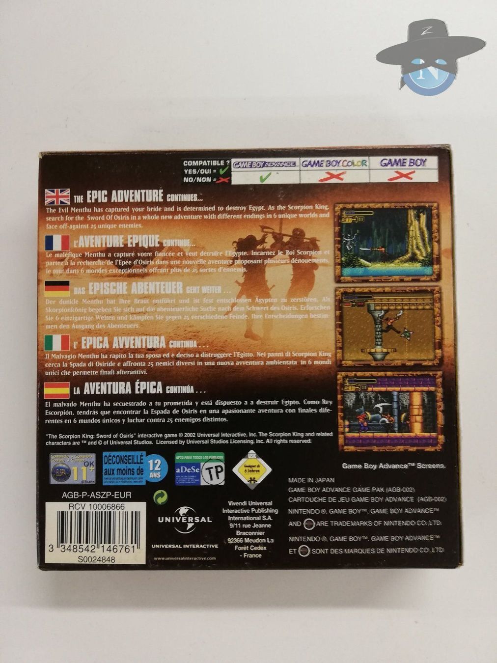 Nintendo Spiele: Scorpion King - Sword of Osiris / GBA – Gebraucht aus St. Gallen von zorro_dc 1