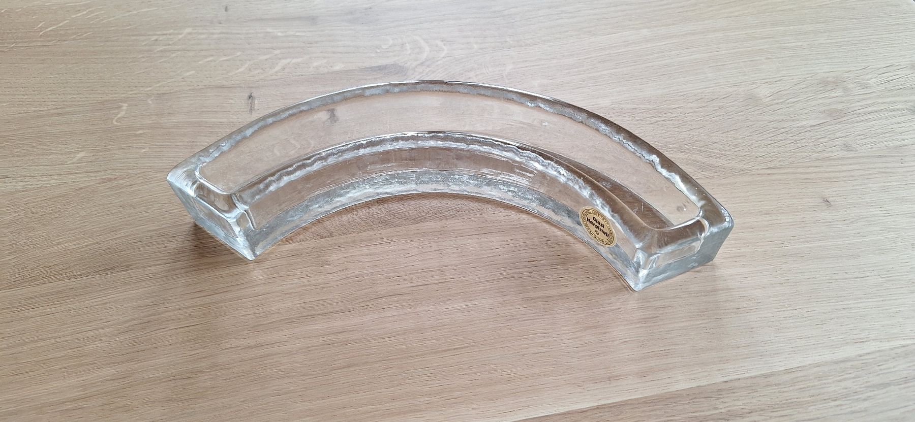 Glasi Hergiswil Portacandele: Kerzenständer Ring Glasi Hergiswil – Usato da Seeberg venduto da Sibylle038 1