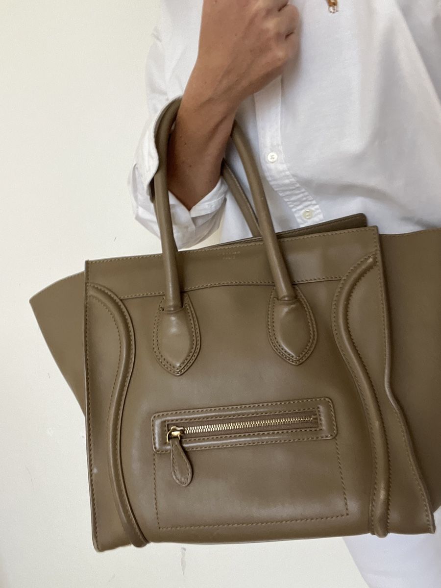 Celine Borse da donna: Céline Luggage Mini Bag taupe/greige – Usato da Zürich venduto da kleinesgrau